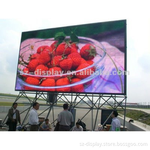 The auto show Outdoor rgb Display P25 for advertising guidance.